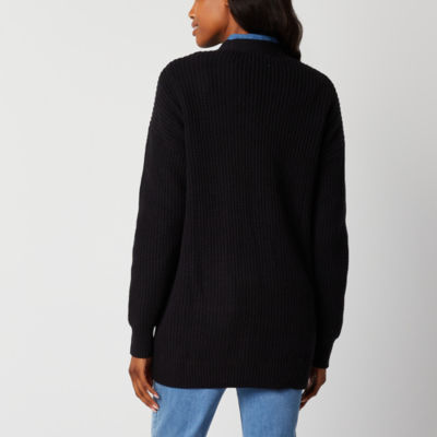 St. John's Bay Womens Long Sleeve Open Front Cardigan