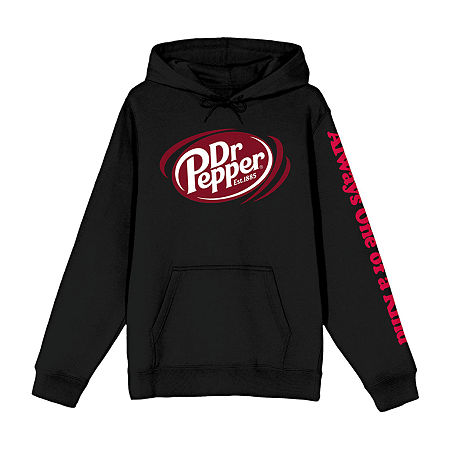 Novelty T-shirts Dr Pepper Always One Of A Kind Womens Long Sleeve Hoodie In Black