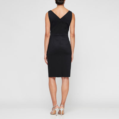 Atelier Danielle Womens Smoothing And Slimming Collection Sleeveless Sheath Dress