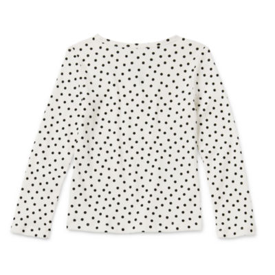 Okie Dokie Toddler & Little Girls Crew Neck Long Sleeve T-Shirt