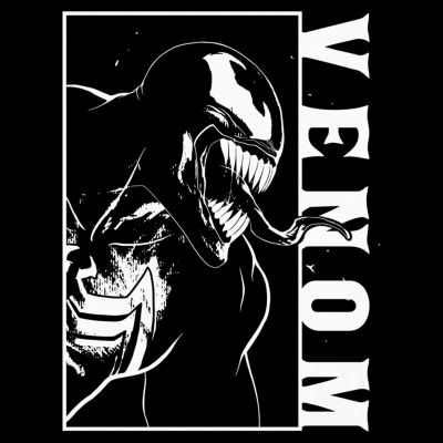 Mens Short Sleeve Venom Graphic T-Shirt