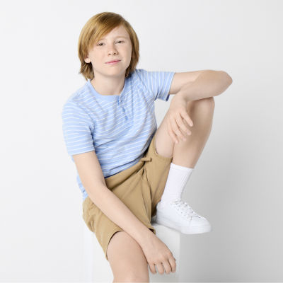 Thereabouts Little & Big Boys Short Sleeve Henley Shirt