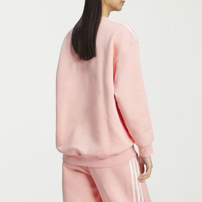 adidas Oversized Essentials 3 Stripes Crew Sweatshirt