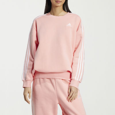 adidas Oversized Essentials 3 Stripes Crew Sweatshirt