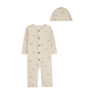 Carter's Baby Boys Long Sleeve 2-pc. Jumpsuit