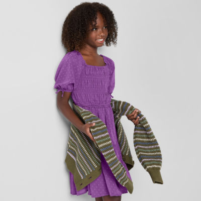 Thereabouts Little & Big Girls Short Sleeve A-Line Dress