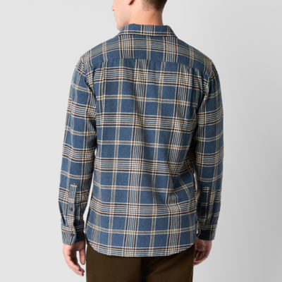 mutual weave Mens Long Sleeve Regular Fit Flannel Shirt