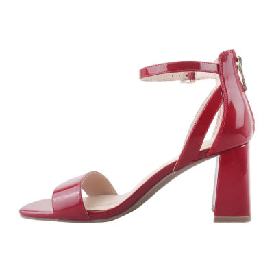 Liz Claiborne Harnie Womens Round Open Toe Block Heel Pumps