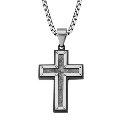 Mens Stainless Steel Pendant Necklace - JCPenney