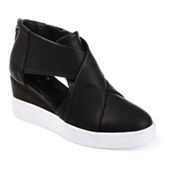 Journee Collection Womens Clara Wedge Sneaker JCPenney
