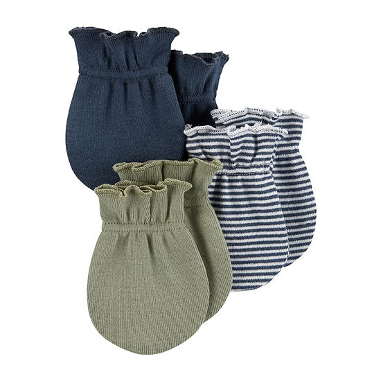 Carter's Baby Boys 3 Pair Multi-Pack Baby Mittens