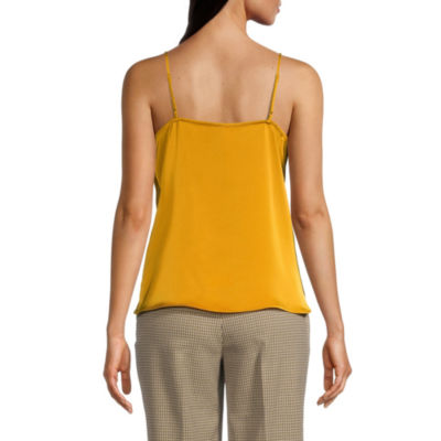 Worthington Womens Cowl Neck Sleeveless Tank Top
