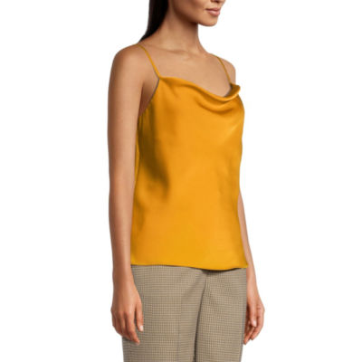 Worthington Womens Cowl Neck Sleeveless Tank Top