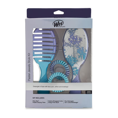 The Wet Brush Pastel Jewels Style Kit Brush