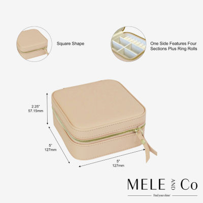 Mele And Co Stow And Go Mirrored Jewelry Travel Cases