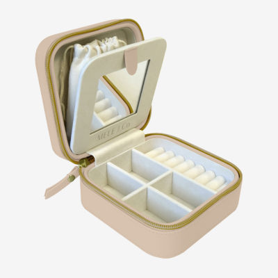 Mele And Co Stow And Go Mirrored Jewelry Travel Cases