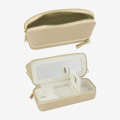 Mele And Co Duo Mirrored Jewelry Travel Cases