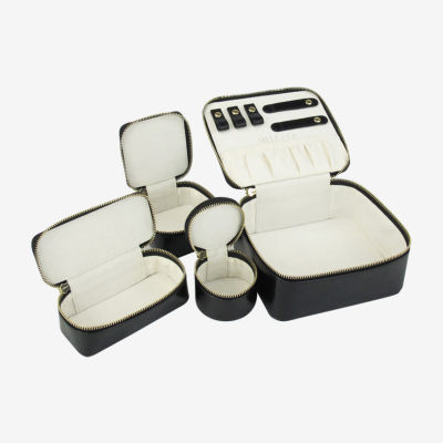 Mele And Co Bento Box Black Jewelry Travel Cases