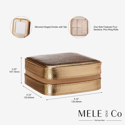 Mele And Co Luna Mirrored Jewelry Travel Cases