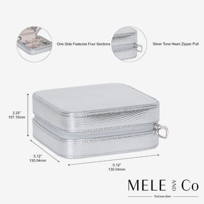 Mele And Co Luna Mirrored Jewelry Travel Case