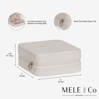 Mele And Co Dana Mirrored Jewelry Travel Cases