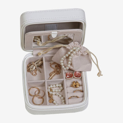 Mele And Co Dana Mirrored Jewelry Travel Case