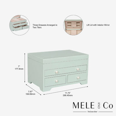 Mele And Co Bianca Jewelry Box