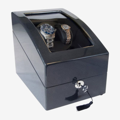 Mele And Co Gustavo Lockable Black Watch Box