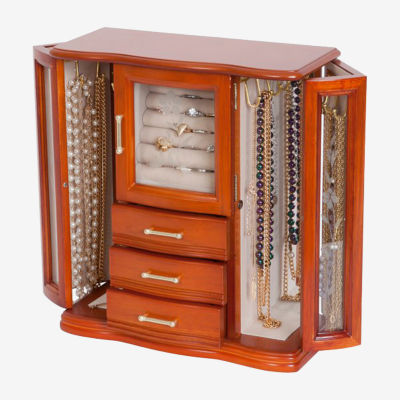 Mele And Co Richmond Walnut Jewelry Box