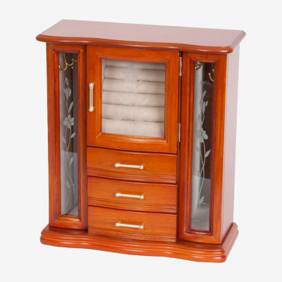 Mele And Co Richmond Walnut Jewelry Box