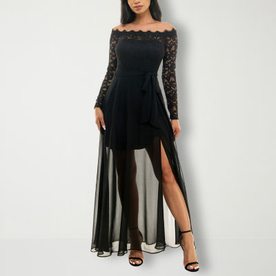 Premier amour off 2024 the shoulder maxi dress