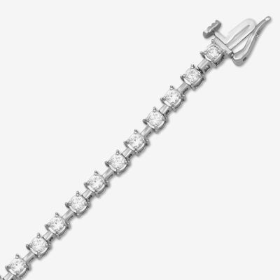 1 1/2 CT.T.W. Lab-Grown Diamond (I2/ H-I) 10K White Gold 7 1/4 Inch Tennis Bracelet