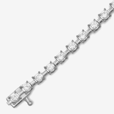 1 1/2 CT.T.W. Lab-Grown Diamond (I2/ H-I) 10K White Gold 7 1/4 Inch Tennis Bracelet