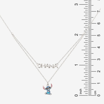Disney Collection Girls Sterling Silver Mickey Mouse Pendant Necklace