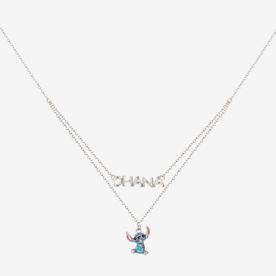 Disney Collection Girls Sterling Silver Mickey Mouse Pendant Necklace