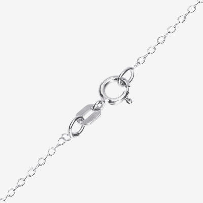 Hello Kitty Sterling Silver Crystal Necklace