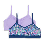Thereabouts Big Girls 3-pc. Floral Bralette, Color: Blue Green