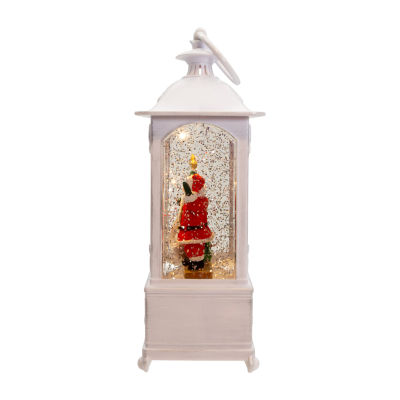 Kurt Adler 10in Battery-Operated Led Santa With Gifts Snow Globe