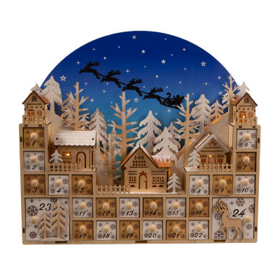 Kurt Adler Led Village Christmas Advent Calendar