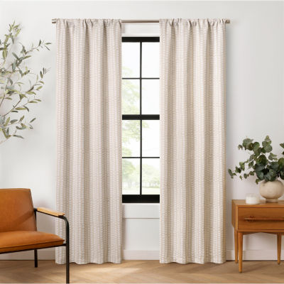 Eclipse Naya Energy Saving Blackout Rod Pocket Single Curtain Panel