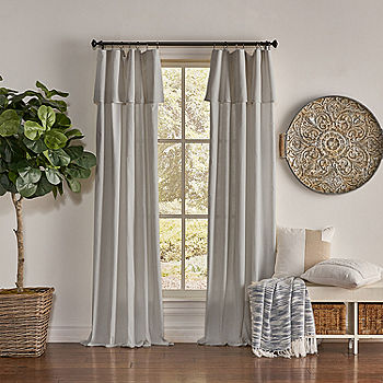 Mercantile Drop Cloth Light Filtering Tab Top Single Curtain Panel Jcpenney