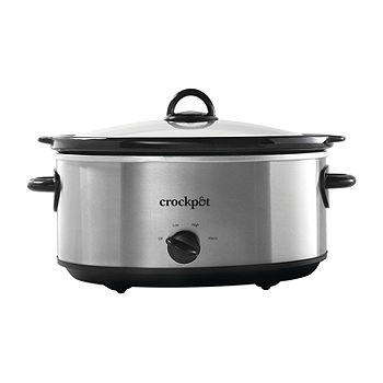 Cook & Carry 6 qt Stainless/Black Slow Cooker by Crock-Pot at