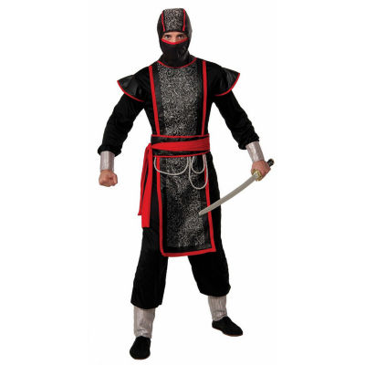 Mens Ninja Master With Hood Costume