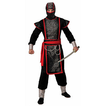 Mens Ninja Master With Hood Costume, Color: Black - JCPenney