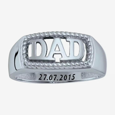 Personalized Men's "Dad" Ring