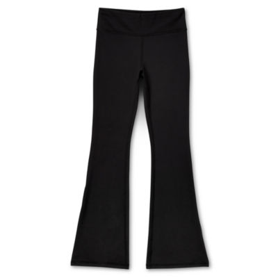 Sports Illustrated Little & Big Girls High Rise 7/8 Ankle Leggings, Color:  Black Cyber Hex - JCPenney