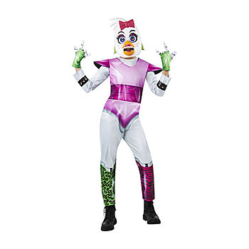 Five Nights At Freddys Glamrock Chica 4-Pc. Little & Big Kid Costume,  Color: White Pink - JCPenney