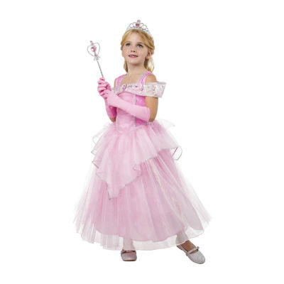 Girls Pink Princess Princess Costume