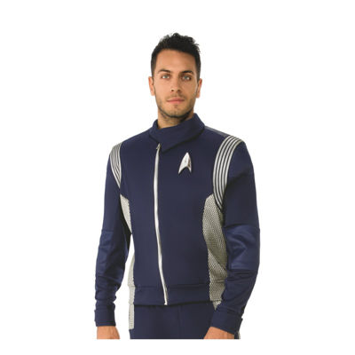 Mens Star Trek Discovery Silver Science Uniform 2-Pc. Mens Costume 2-pc. Costume