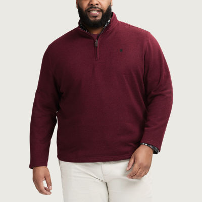 IZOD Thermasoft Sweater Fleece Big and Tall Mens Mock Neck Long Sleeve ...